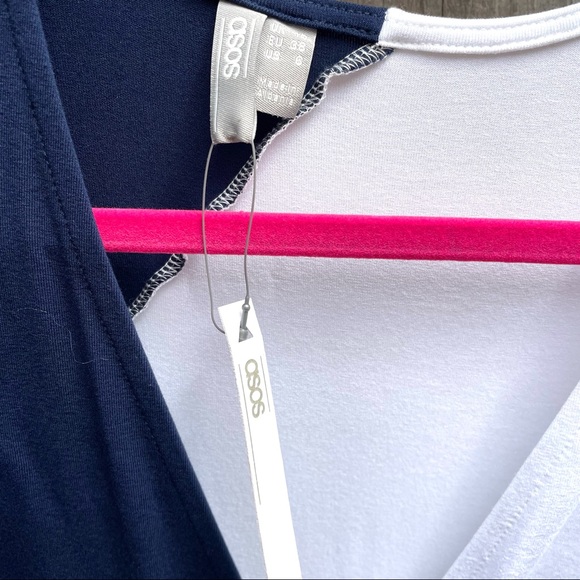 NWT ASOS Color Blocked Midi Dress - Picture 7 of 9